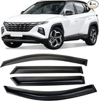 Tape-On Side Window Visor Deflectors Rain Guards Designed for Hyundai Tucson 2016-2021 SE SEL Value Limited Sport Ultimate 94457