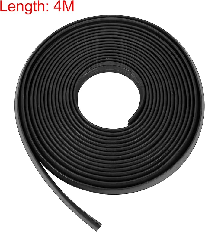 4m x 23mm Universal Car Z Shape Rubber Weather Waterproof Strip Seal Edge Protector