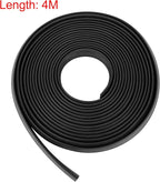 4m x 23mm Universal Car Z Shape Rubber Weather Waterproof Strip Seal Edge Protector