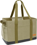 Extra Large Utility Tote Bag - Standing Reusable Grocery Bag with Handle, Collapsible Storage for Shopping, Beach
