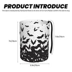 Car Trash Bag Abstract Black Bat Waterproof Trash Small Car Can Portable Collapsible Car Garbage Can Hanging for Back Seat Floor or Hanging Headrest Car Decor Road Trip Essentials