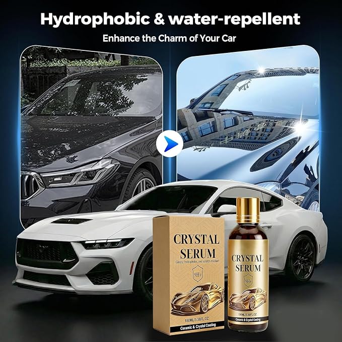 Graphene Ceramic Coating for PTZ Crystal Serum Cars, 9H Graphene Coating for Auto Car Detailing, Coat Restore for Paint, Glass & Wheel 1pcs