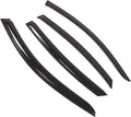 WD2-520 Dark Smoke 4 Pcs Set Window Visor (Outside Mount) Deflector Rain Guard Compatible with 2009-2017 Infiniti FX35 FX37 FX50 QX70