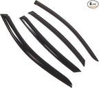 Outside Mount Window Vent Visors Rain Guards Compatible with Infiniti FX35 FX50 QX70 2009-2017 | Side Window Wind Deflectors Rain Shields | Smoke Tinted, 4 Pcs Set, DGWV-520