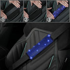 8 pcs Blue Bling Car Accessories Set for Women, Steering Wheel Cover, Sparkly Seat Belt Covers, Bling Gear Shift Cover, Universal Fit Most Cars (Blue Diamond)
