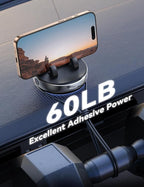 Car Phone Holder, [Adjustable Spring Design] Dashboard Cell Phone Holder Compatible with Popsocket, 360°Rotatable & Vertical 30°Adjustable Mount for Car, Silver