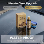 Crystal Serum for Cars,Suitable for Car Paint and Wheel Maintenance(2pcs) | 9H Graphene Ceramic Coating,Deep Gloss,Hydrophobic Stain-Resistant Protective Coating