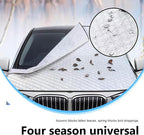 Car Hood Cover, Multi-Layer Thickening Waterproof Coat Front Windshield Hood, All Weather Waterproof Frostproof Half Car Covers, Universal for Most Cars