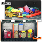 Car Trunk Organizer, LARGE CAPACITY Car Storage Bag with 8 Pockets, 7X Upgraded Trunk Storage Organizer for Car, SUV, Truck, MPV