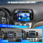 4+128G Android 15 Car Stereo for Hyundai Elantra 2007 2008 2009 2010, 9” Incell Touchscreen Radio Wireless CarPlay/Android Auto Bluetooth GPS Navigation WiFi FM/RDS + AHD Backup Camera
