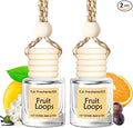Hanging Car Air Freshener, Long Lasting Scent, Cute Air Fresheners for Women, 2 Pack Non-Toxic Essential Oil Diffuser, Made in USA