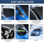 Windshield Cover for Ice and Snow, Car Windshield Snow Cover, Thicken Windshield Frost Cover Waterproof Windshield Snow Ice Cover with Side Mirrors Cover for Most SUVs Trucks (74"x 47")