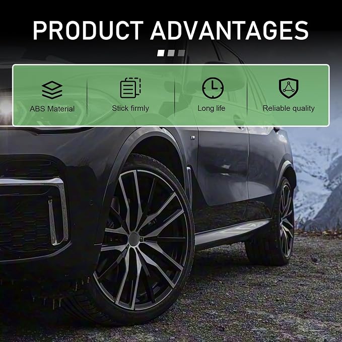 4PCS Car Wheel Center Caps, 60MM/2.36In OD 56MM/2.2In ID Center Hub Cover, ABS Snap-in Vehicle Rim Hub Caps, Rustproof Dustproof Center Cap for Rims, Universal Wheel Hub Decoration (Black)