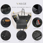 Dog Car Seat Cover for Back Seat, 100% Waterproof Back Seat Pet Cover for Dogs with Mesh Window, Scratch Prevent Antinslip Dog Hammock for Car