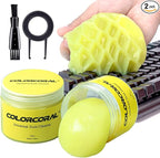 2Pack Keyboard Cleaning Gel Set Universal Dust Cleaner for PC Keyboard Cleaning Car Detailing Slime Laptop Dusting Home and Office Electronics Cleaning Kit Computer Cleaning Slime