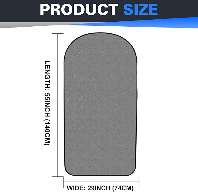 1PC Waterproof Towel Car Seat Cover - 525g Heavy Duty 3-Layer Microfiber Sweat Protector for Bucket Seats - Non-Slip Machine Washable Universal Fit for Gym, Yoga, Beach, Pets & Outdoors-Gray