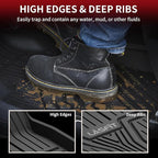 Floor Mats for Honda Civic 2022-2025 2026 Sedan Hatchback Si (Include Sport), with&w/o USB Port | for Acura Integra 2023-2026, All Weather Car Floor Liners, 1st & 2nd Row, Black