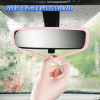 YoRise Car Rear View Mirror Protector Frame, Rearview Edge Cover (Pink) | Car Rearview Mirror Cover, Car Mirror Decoration Protector Accessories for Most Cars