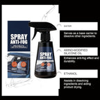 Anti Fog Spray for Car Windshield,250ml Glass Agent | Windshield Defogger - for Truck Outdoor Daily Commute Winter Morning Highway Garage