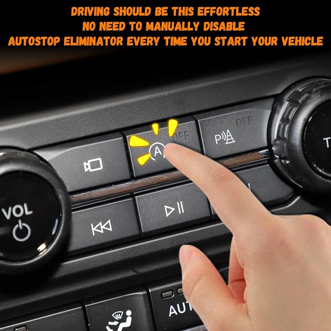 Auto Start Stop Eliminator Fit for F150/Expedition/Ranger/Explorer/Bronco and 2022-2023 Maverick Automatic A-Off Start Stop Eliminator Engine Upgrade Plug&Play Automatic Stop-Start Canceller