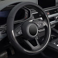 Carbon Fiber Steering Wheel Cover, Universal 15 inch Black,Anti-Slip, Odorless