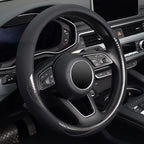 Carbon Fiber Steering Wheel Cover, Universal 15 inch Black,Anti-Slip, Odorless