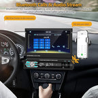 Single Din Carplay Car Stereo with Bluetooth AHD Backup Camera, 7 Inch flip Out Touch Screen Car Radio MP5 Player Support Android Auto, Mirror Link, USB, TF, FM Radio, Aux-in, SWC