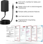 12V AC/DC Adapter for Charging SNAILAX Heated Seat Massager Cushion SL-222 SL-262MG SL-262A SL-262P SL-262PB SL-262M SL-262-APP SL-262AN 12Volts 12VDC Charger Power Supply Cord PSU