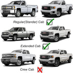 92956 Side Window Visors Wind Deflector for 99-07 Chevry Silverado 1500, 99-06 Silverado/Sierra 2500&3500, 2007 Classic with Standard Cab/Extended Cab, 2pcs Outside Smoke Rain Guards Set