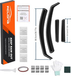 in-Channel Rain Guards Compatible with Hyundai Santa Cruz 2022 2023 2024 2025 2026, Durable Side Window Deflectors Sun Wind Deflector 2022-2026 Santa Cruz Rain Guard Black 4PCS