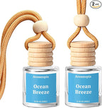 Car Air Fresheners, Hanging Car Essential Oil Diffuser Ocean Breeze, Aromtopia Long-Lasting Refreshing Odor Eliminator 2 Pack