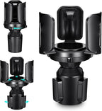 Car Cup Holder Expander Adapter (Adjustable) This Hill All Purpose Cup Holder Expander for Car with Rubber Fits Less Than 5.51" Large Bottles & Mugs & Foods & Drinks