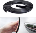 Car Door Edge Guard, 16.4Ft (5M) U Shape Rubber Seal Edge Trim Vehicle Door Protector, Anti-Collision Automotive Protection Door Edge Guard Trim, Universal Car Accessories (Black)