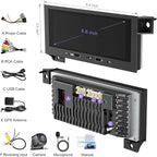 Android 15+8 Core Car Radio for Dodge/Jeep/Chrysler 1990-2000 | Carplay&Android Auto&Mirror Link, GPS Navigation,Bluetooth&Voice Control,Back-up Camera, SWC, FM Radio,DSP Setting, 5G WIFI