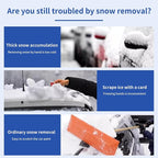 26.7" Snow Brush & Ice Scraper for Car Windshield, Snow Brush with Squeegee, Detachable Snow Removal Tool with Comfortable Ergonomic Foam Grip for Cars, Suvs, Trucks, RVs