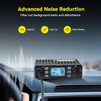 MB1 CB Radio kit, with Retractable Microphone Holder, Magnetic Antenna, External Speakers, Cigarette Lighter Plug, Long Range CB Radio for Truck