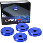 4pcs Sports Blue Aluminum Decorative Door Lock Indicator Light Cap Covers Compatible with Porsche Cayenne Panamera Macan