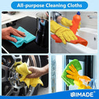 Microfiber Cleaning Cloth, 20 Pack Reusable Microfiber Towels for Cars Lint Free Cleaning Shop Towel Rags for Home Kitchen Automotive Bar Mechanic Restaurant Garage, 11.5"x 11.5", Multicolor