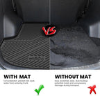 Cargo Mat for Hyundai Santa Fe Sport 2018 2017 2016 2015 2014 2013, All Weather TPE Custom Fit Car Trunk Mats Cargo Liners Accessories for Santa Fe Sport 2013-2018, Black