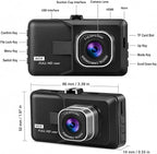 3-inch 1080p High-Definition Dash cam for Cars, 24 Hour Recording, 170° Large Wide-Angle,Super Night Vision, G-Sensor Parking Monitoring Loop Video Motion Detection