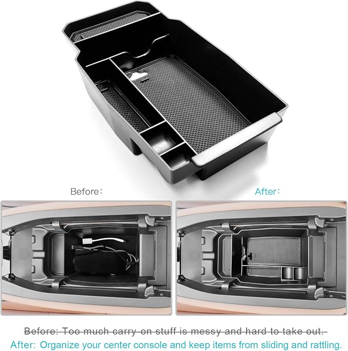 6Pcs for 2023-2026 Mazda CX-50 Center Console Organizer Door Handle | for 2023 2024 2025 2026 Mazda CX-50 Hybrid Accessories Middle Console Storage Box & Door Handle Pockets