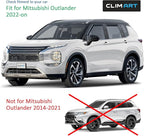 in-Channel Incredibly Durable Rain Guards for Mitsubishi Outlander 2022-2026, Original Window Deflectors, Vent Window Visors, Vent Deflector, 4 pcs. - 622479