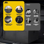 Car Trunk Organizer - 50L Collapsible Trunk Organizer, Sturdy Car Storage for SUV Auto Truck Van with Non Slip Bottom (Black)