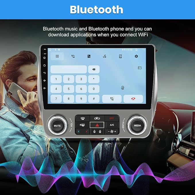 Android Car Stereo for Chevrolet Chevy Camaro 2010 2011 2012 2013 2014 2015, 9" Touch Screen Radio Upgarde WiFi Bluetooth Online GPS Navigation CarPlay Android Auto, 2GB+64GB
