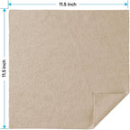 Microfiber Cleaning Cloths Brown, 100 Pack Microfiber Towels for Cars, Lint Free & Scratch-Free Bulk Cleaning Rags for House, Kitchen, Car and Shop, Absorbent Cleaning Towels 11.5 x 11.5 inch