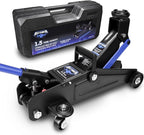 Low Profile Floor Jack 1.5 Ton (3000 lbs), Heavy Duty Hydraulic Car Jack with Storage Case, Single Piston Quick Lift Pump, 135-305mm (5.3"-12") Lifting Range（1.5T with case）