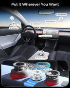 2026 Upgraded for MagSafe Vacuum Car Phone Mount, 2800gf Strong Magnetic Phone Holders for Your Car, 360° Adjustable 98LBS Suction Cup Car Mount, Car & Truck Accessory for iPhone 12–17 Pro Max