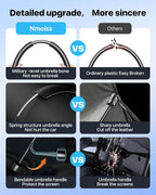 [Upgraded] Windshield Sun Shade Umbrella - [Vinyl Coating Heat Shield] Protect Car from Sun Rays & Heat Damage Keep Cool and Protect Interior, Spring Structure Edge Medium 56" L x 31" W