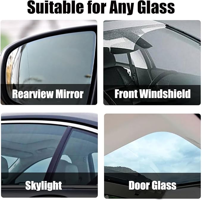 2026 Upgrade Clear Vision Windshield Cleaner, Clear Vision Glass Cleaner, Reusable Oil Film Cleaning Brush for Car Windows, Crystal-Clear View in Any Weather, Prevents Rain and Fog (3, 2.0 Red)