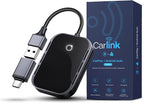 Wireless CarPlay & Android Auto Adapter for iPhone & Android - USB-C, No Latency, Seamless Multi-User Connection (iOS 10+, Bluetooth Car Stereo Support)